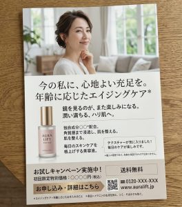 40代女性向けチラシ見本