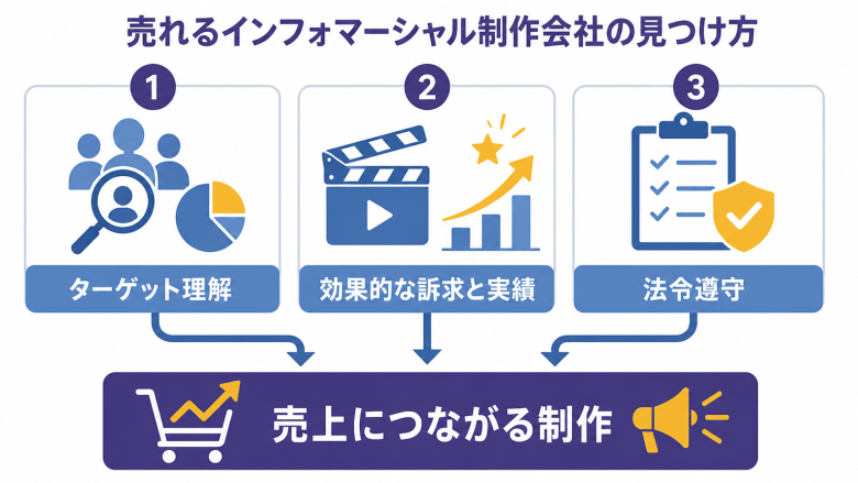 貴社の商品を「売れる」インフォマーシャルに変える制作会社の探し方