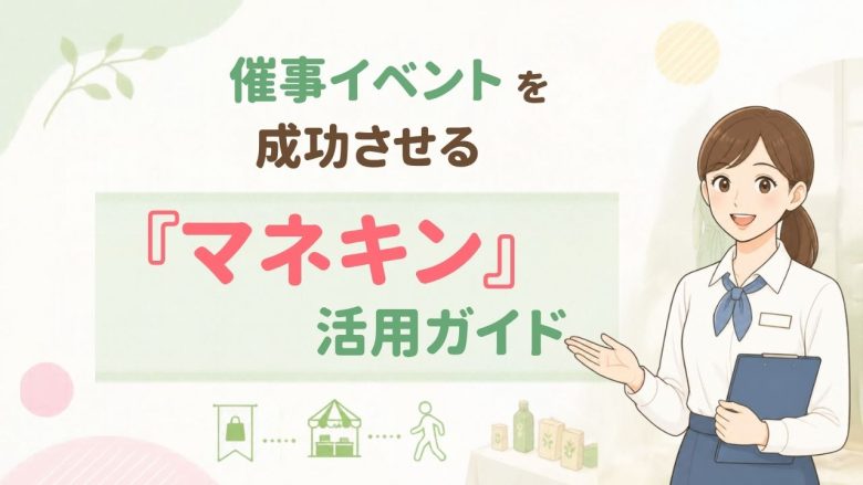 自社スタッフか派遣委託か?イベント催事で成果を出す「マネキン」活用ガイド